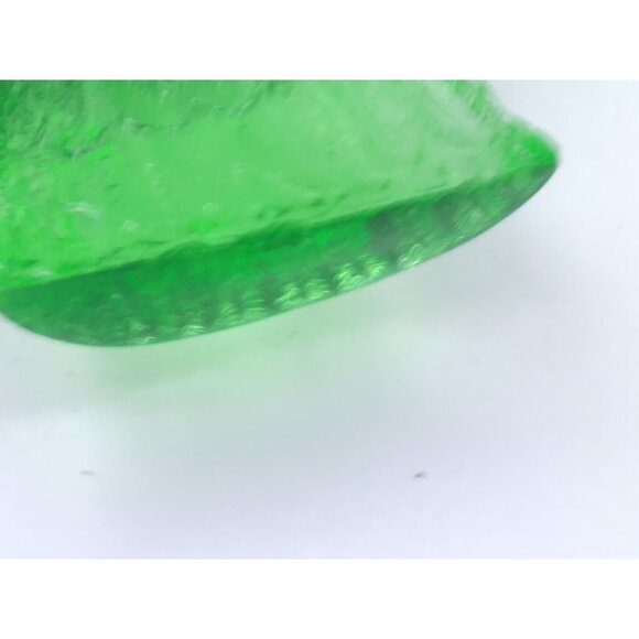 Vtg. Unmarked Possibly L. G Wright Mold Green Bird Glass Open Salt READ - Picture 11 of 14